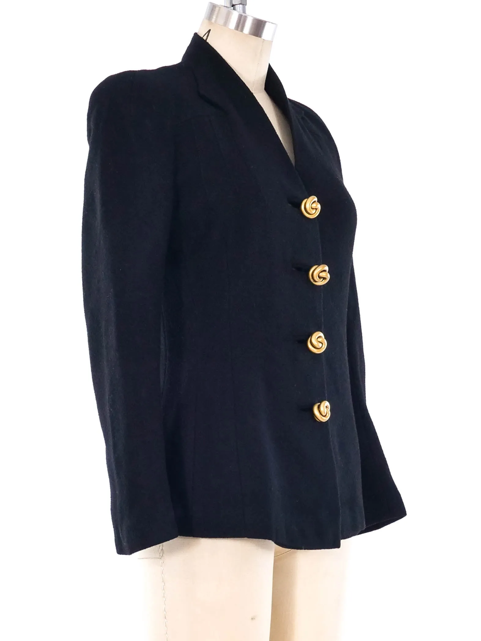 1950's Military Inspired Crepe Jacket