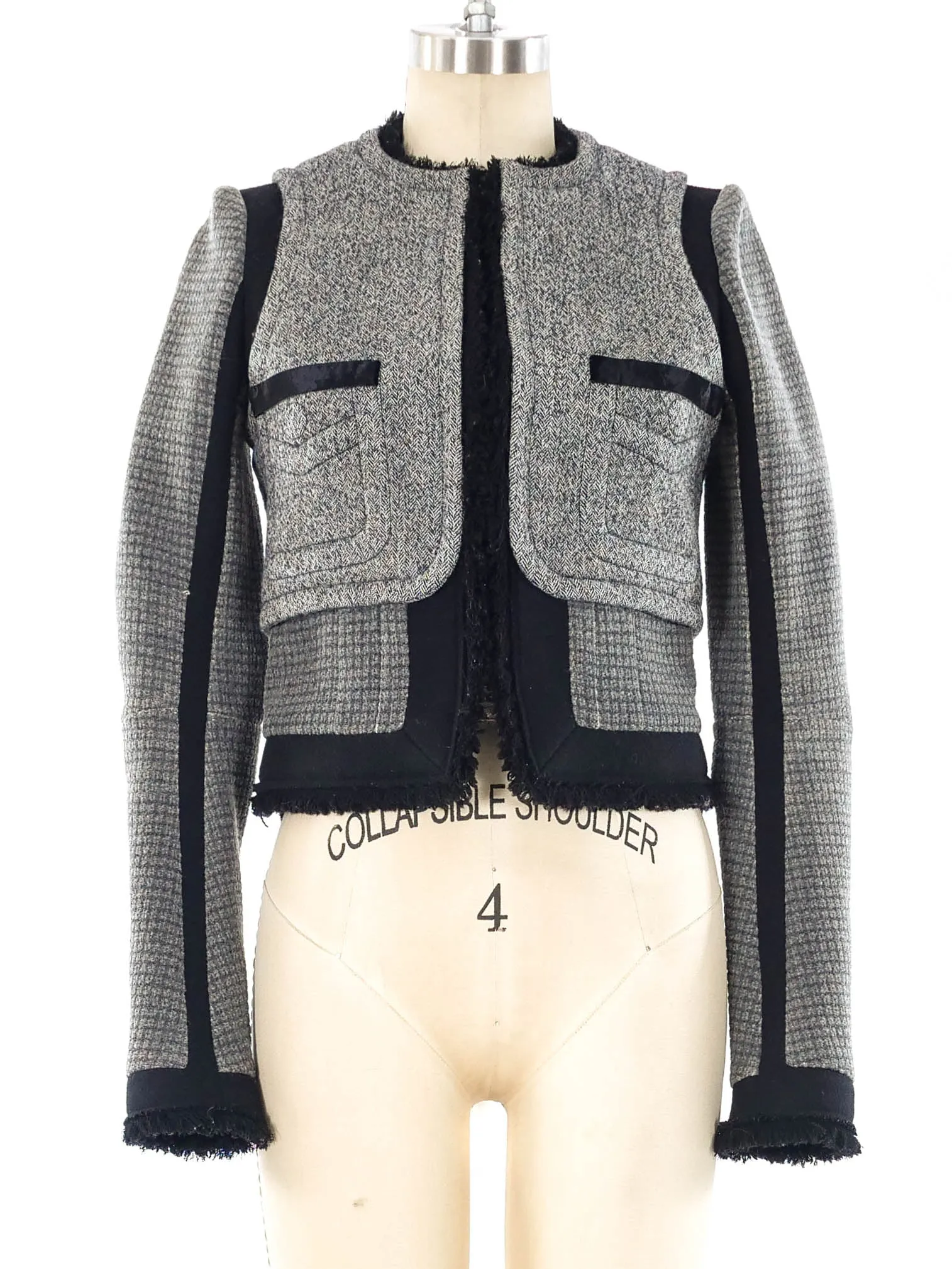 2008 Balenciaga Deconstructed Cropped Jacket