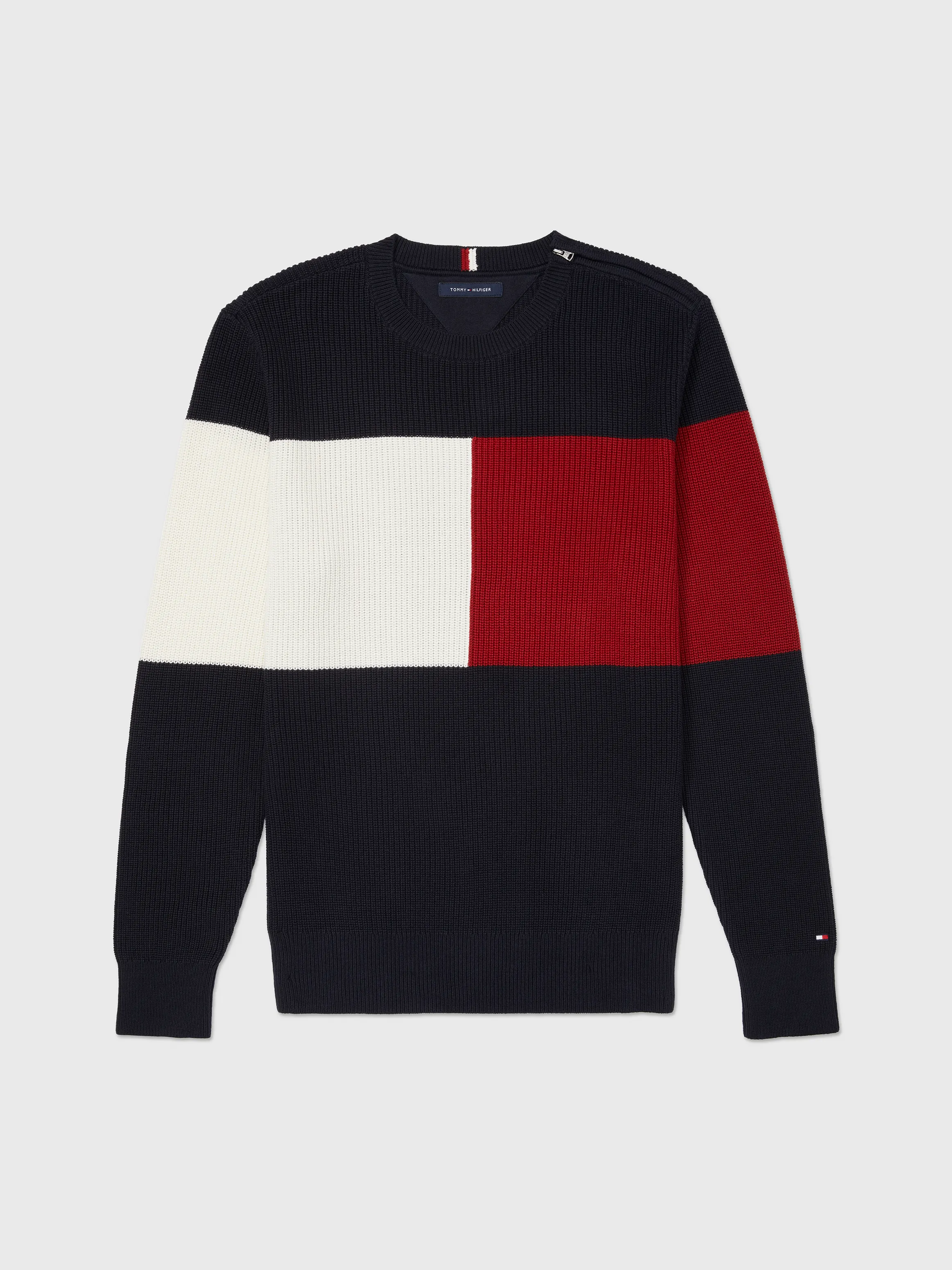 Adaptive Mens Flag Crewneck Sweater | Adaptive Sweatshirts & Hoodies | Tommy Adaptive