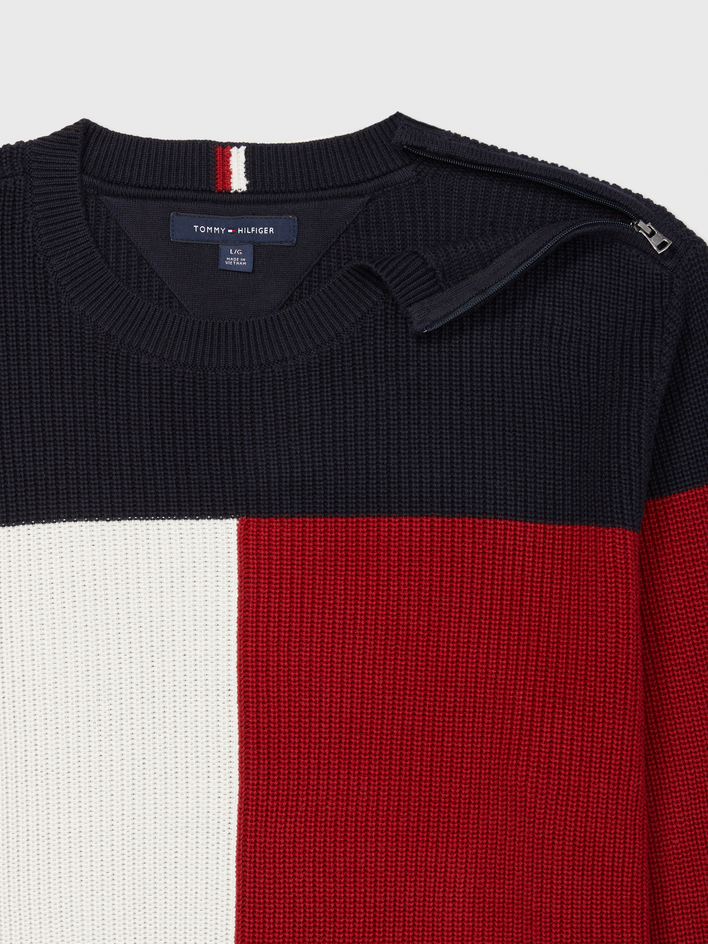 Adaptive Mens Flag Crewneck Sweater | Adaptive Sweatshirts & Hoodies | Tommy Adaptive