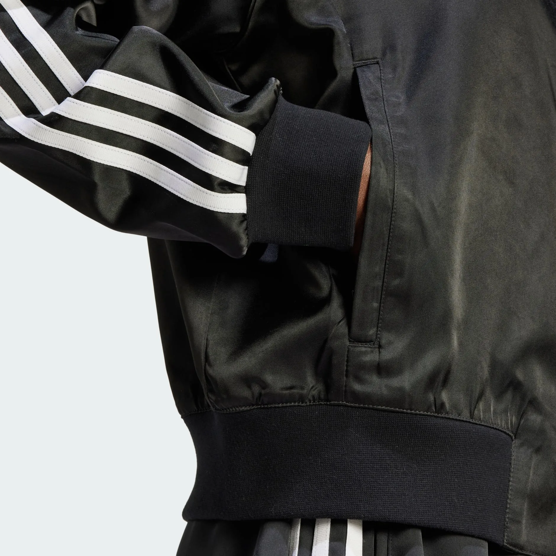 Adidas Women's SST Loose Satin Blouson - Black/White