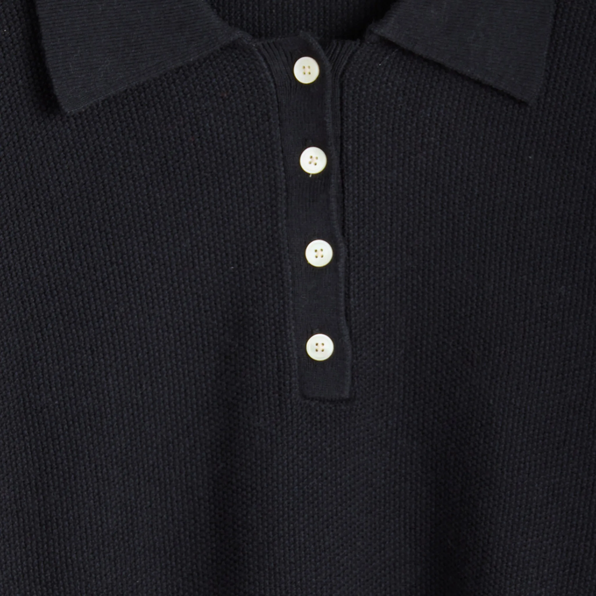 Alice Polo Sweater - Black