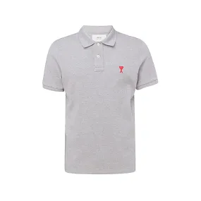 AMI Logo Embroidered Polo Shirt