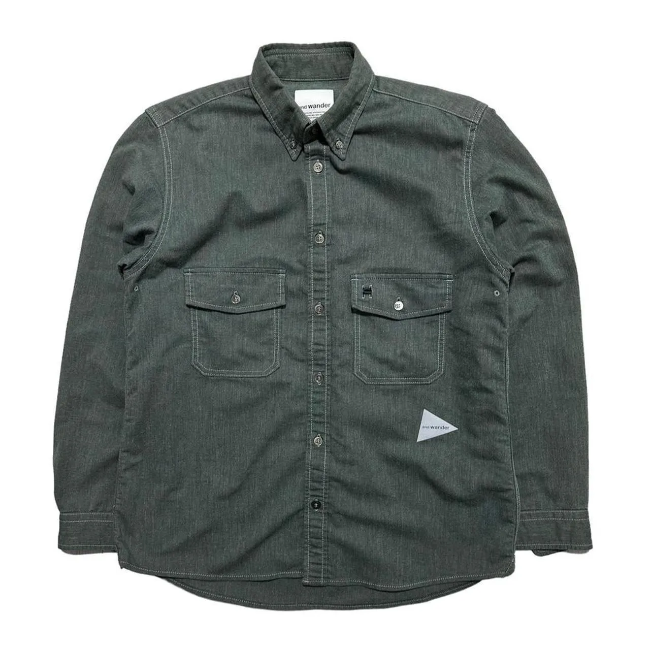 And Wander Side Logo Overshirt