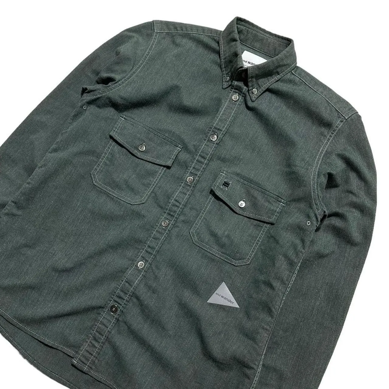 And Wander Side Logo Overshirt