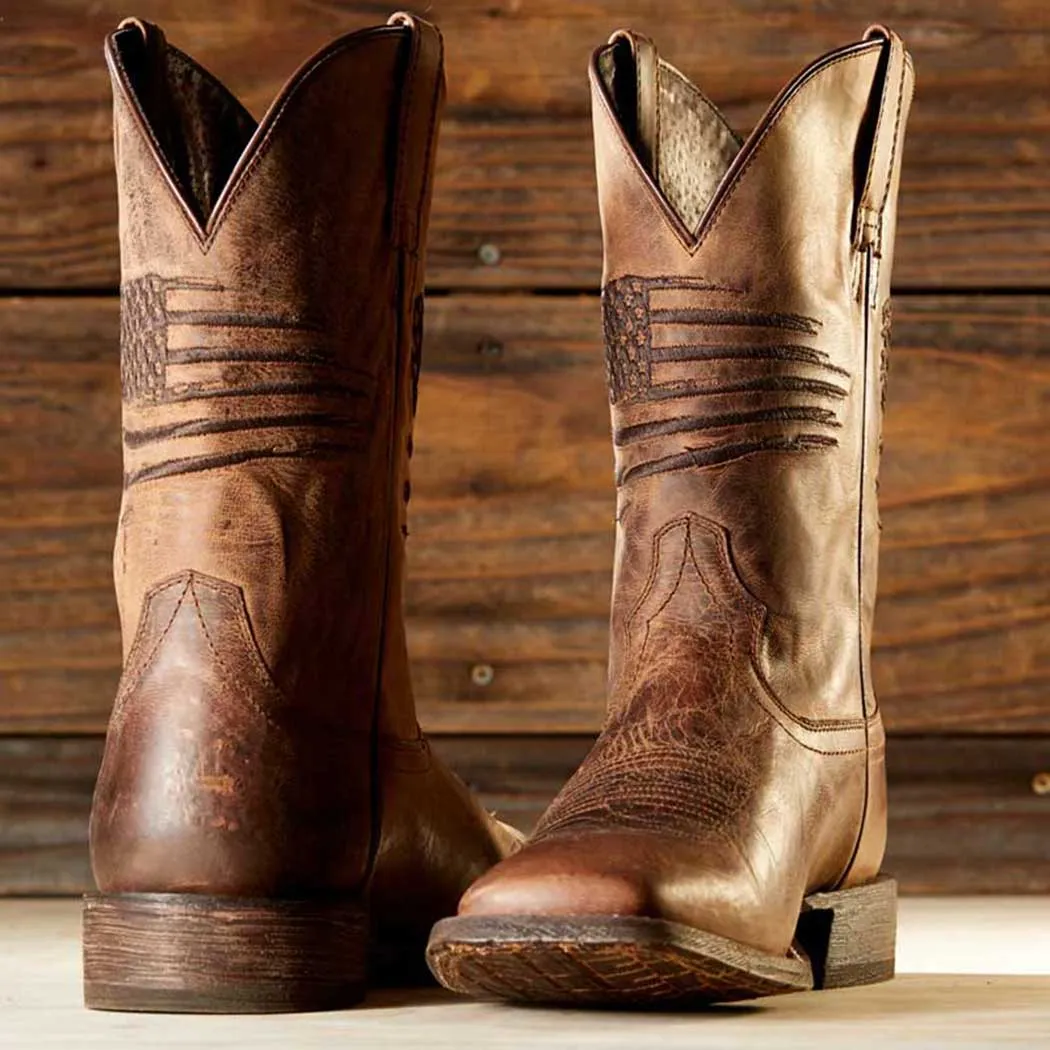 Ariat Circuit Boot Patriot Weathered Tan (Men's)