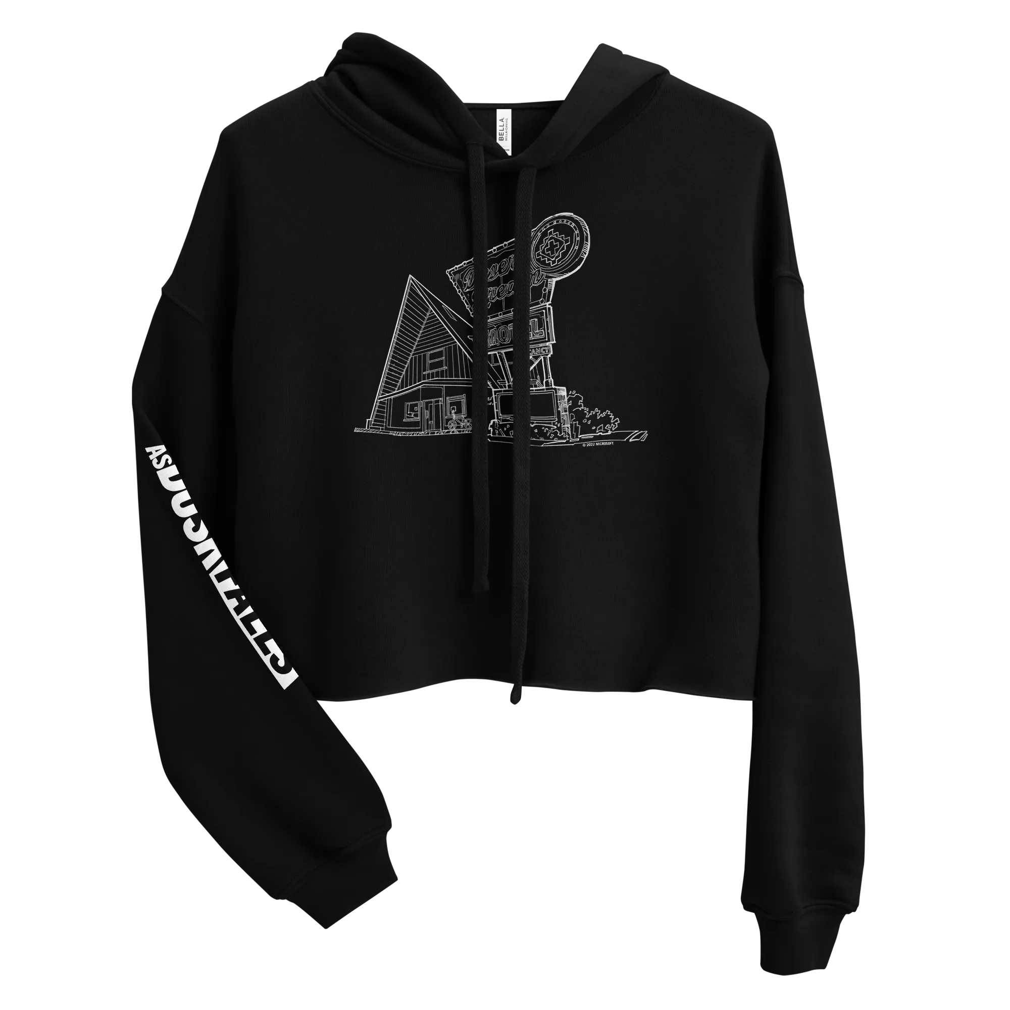 As Dusk Falls Desert Dream Women's Crop Hoodie