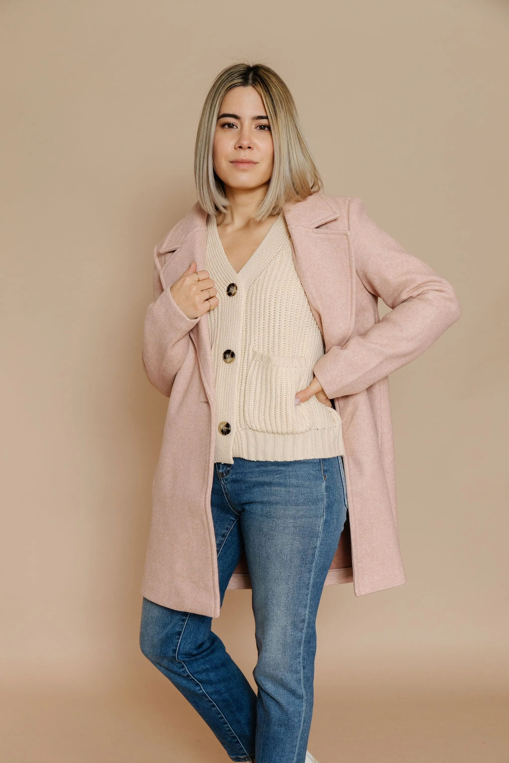 Audrey Coat in Mauve