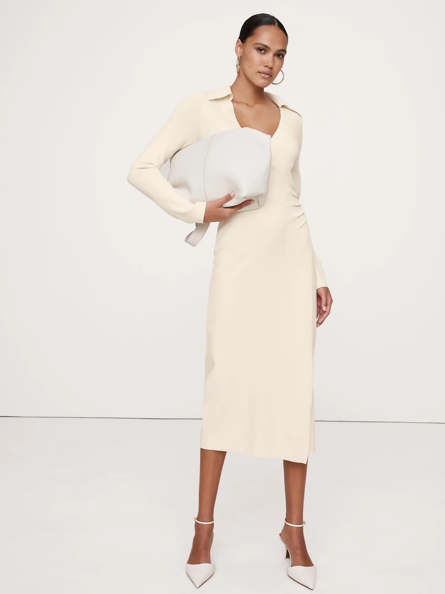 Banana Republic Polo Wrap Sweater Dress