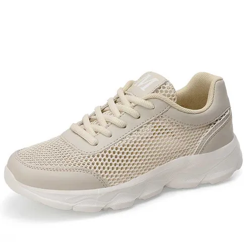 Beige casual M pattern hollow out shoe sneaker