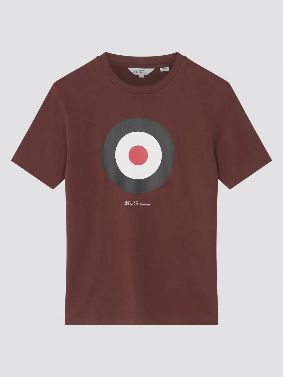 Ben Sherman Signature Target Tee Crew Neck T-Shirt Wine