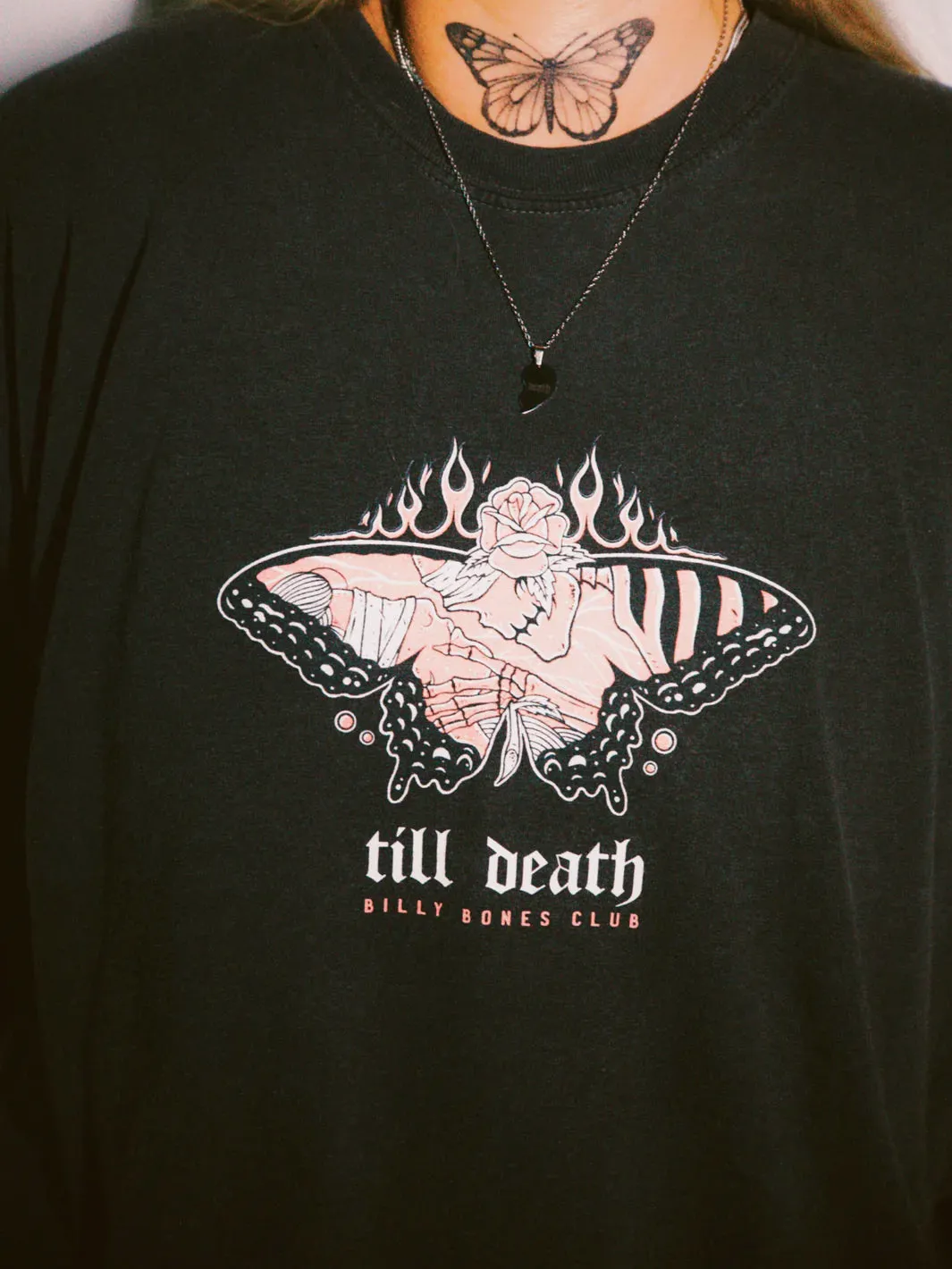 BILLY BONES CLUB TILL DEATH 2.0 TEE - WASHED BLACK