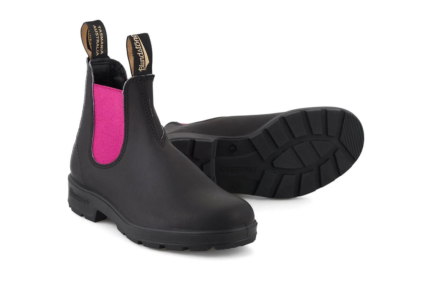 Blundstone #2208 Black/Fuschia Chelsea Boot