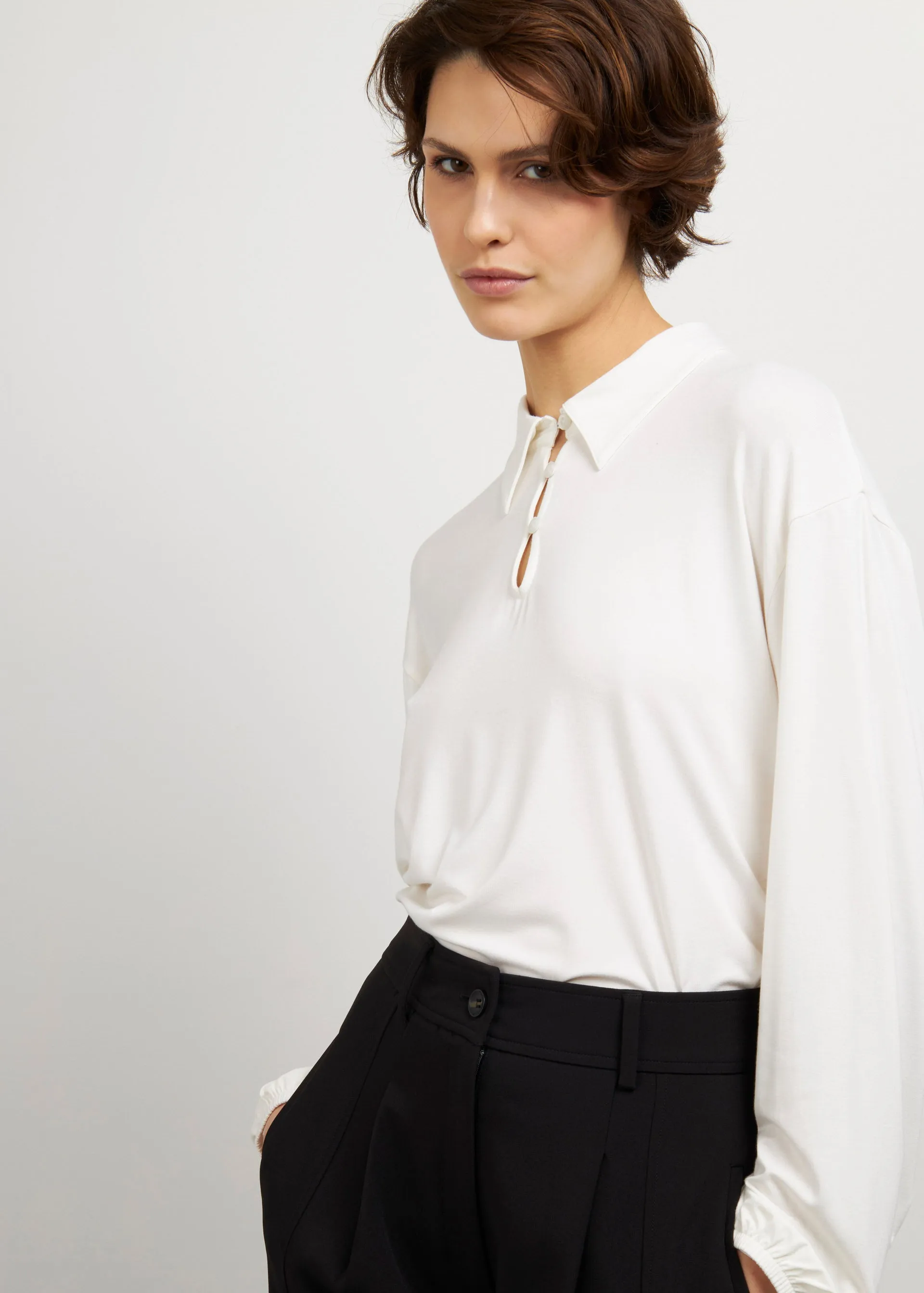 Blusa in fibra di bamboo