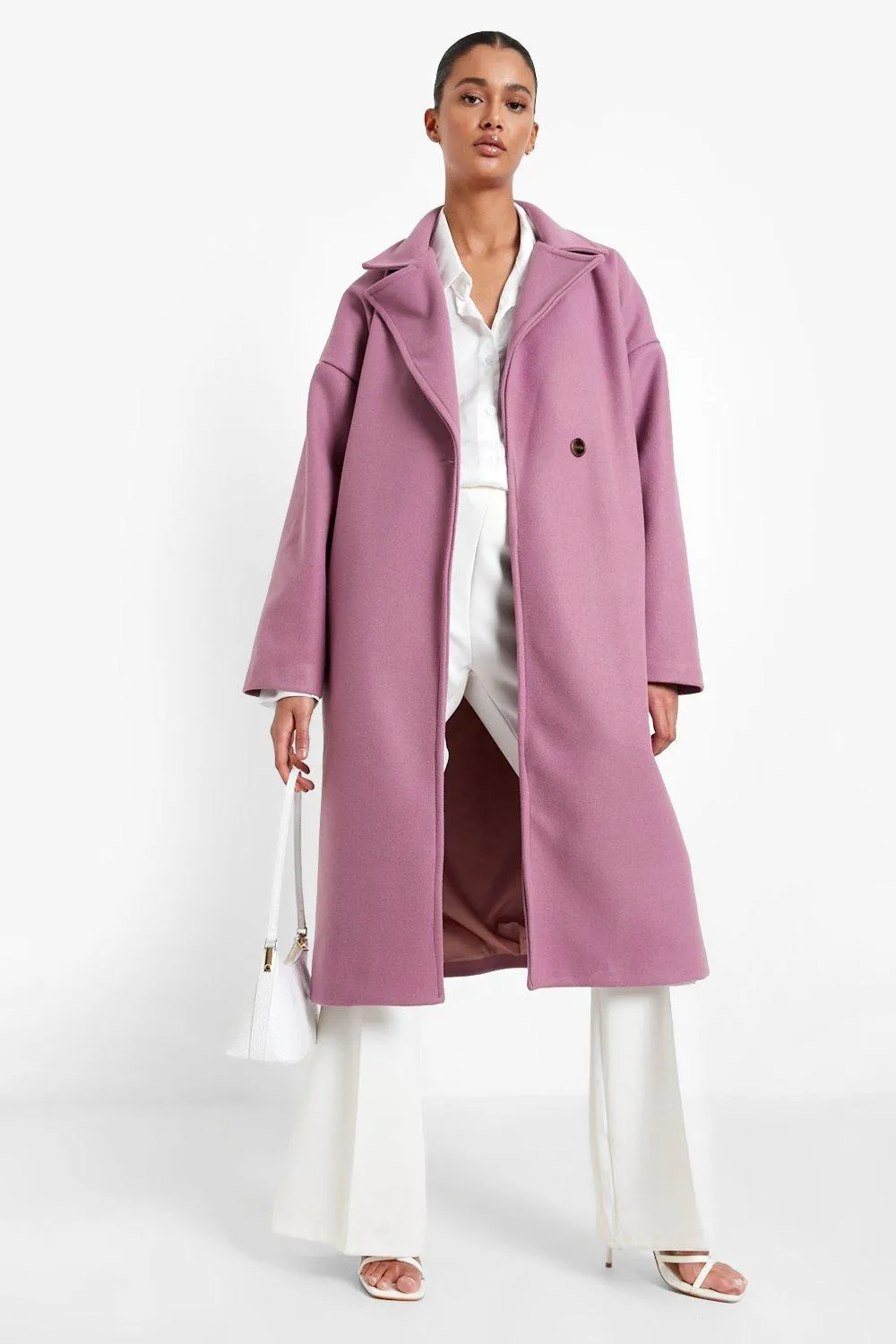 Boyfriend Wool Look Coat