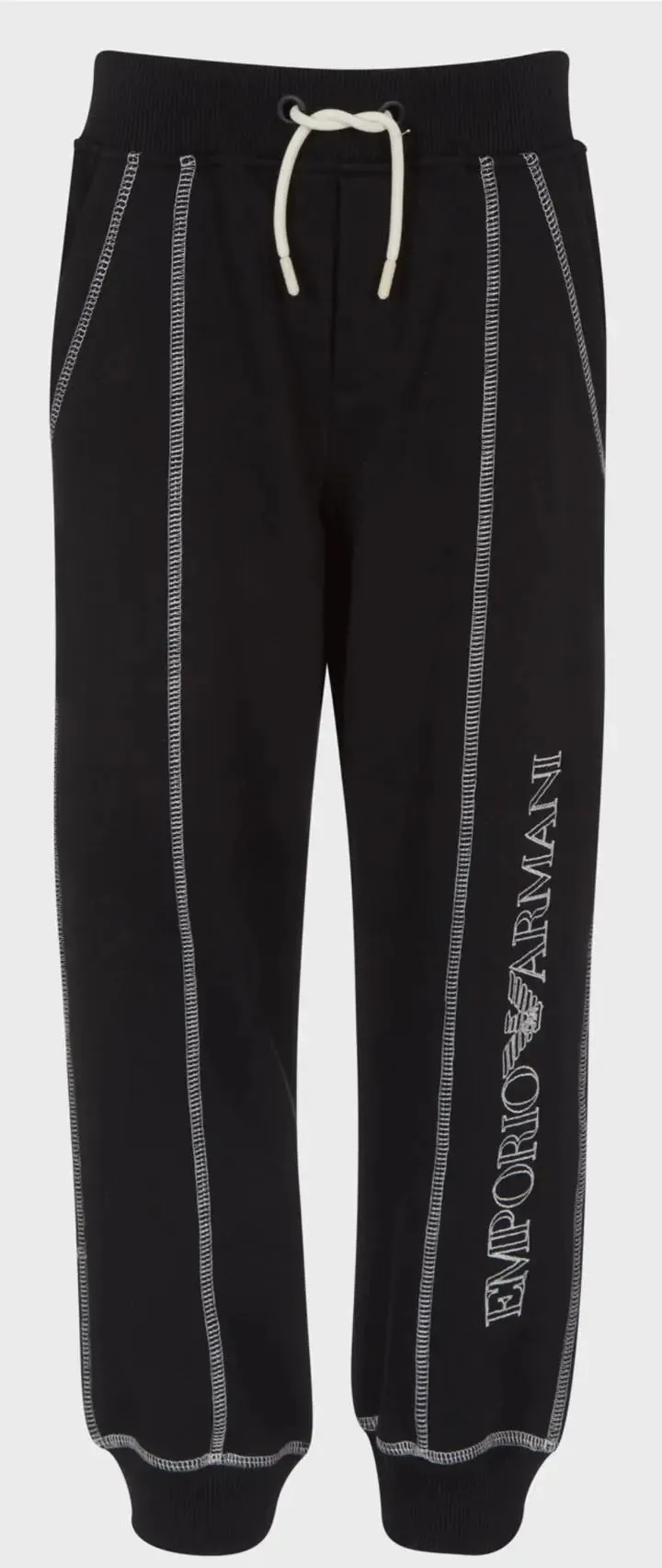 BOYS SWEATPANTS W/ CONTRAST STITCHING & LOGO