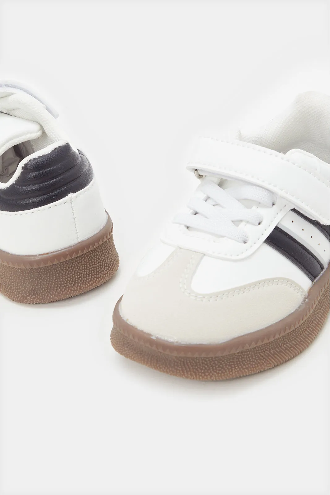 Boys White Multi-Piece Sneaker