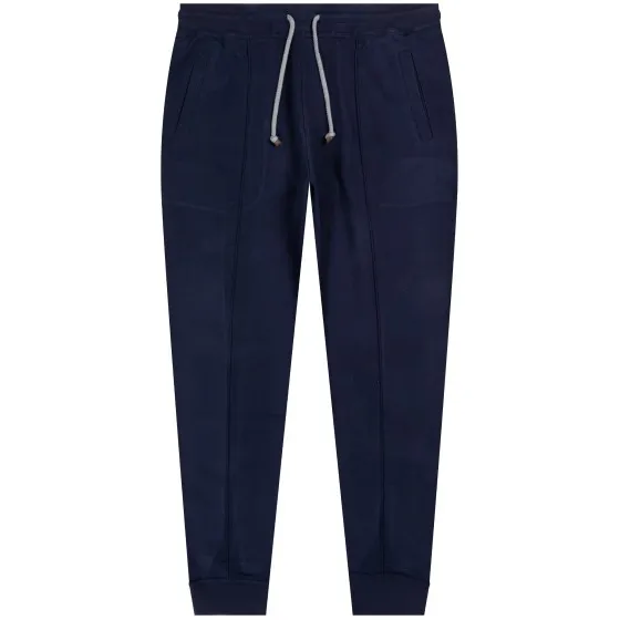 BRUNELLO CUCINELLI 'Drawstring' Tapered Sweatpants Navy