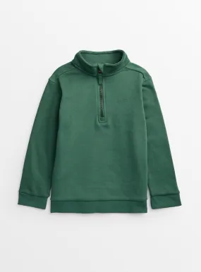 Buy Green Quarter Zip Sweatshirt 14 years | Jumpers and hoodies | Tu