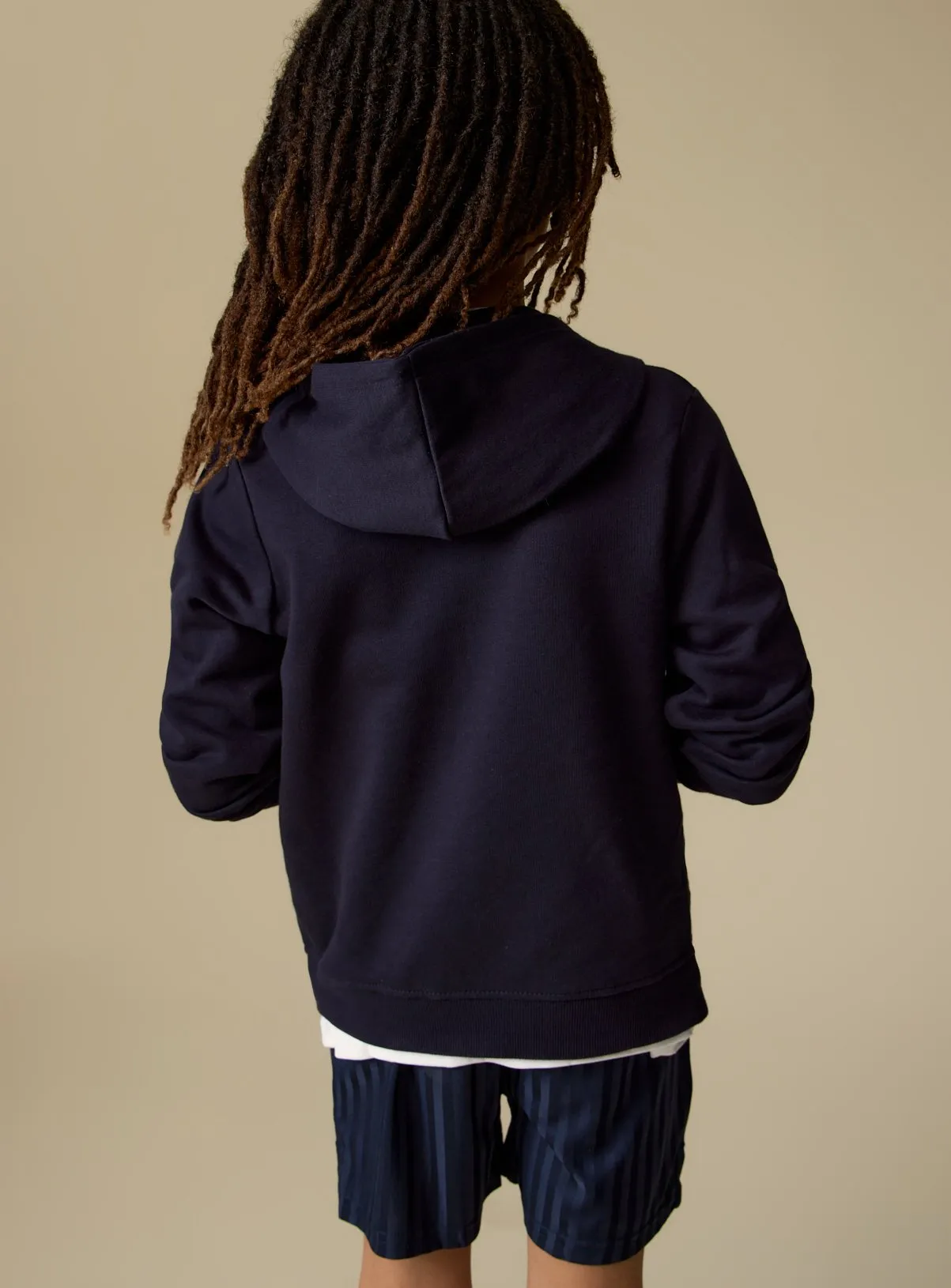 Buy Navy Zip-Through Hoodie 8 years | Jumpers and hoodies | Tu