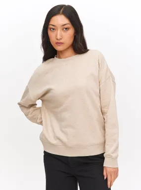 Buy Oatmeal Marl Crew Neck Relaxed Sweatshirt XL | Hoodies and sweatshirts | Tu