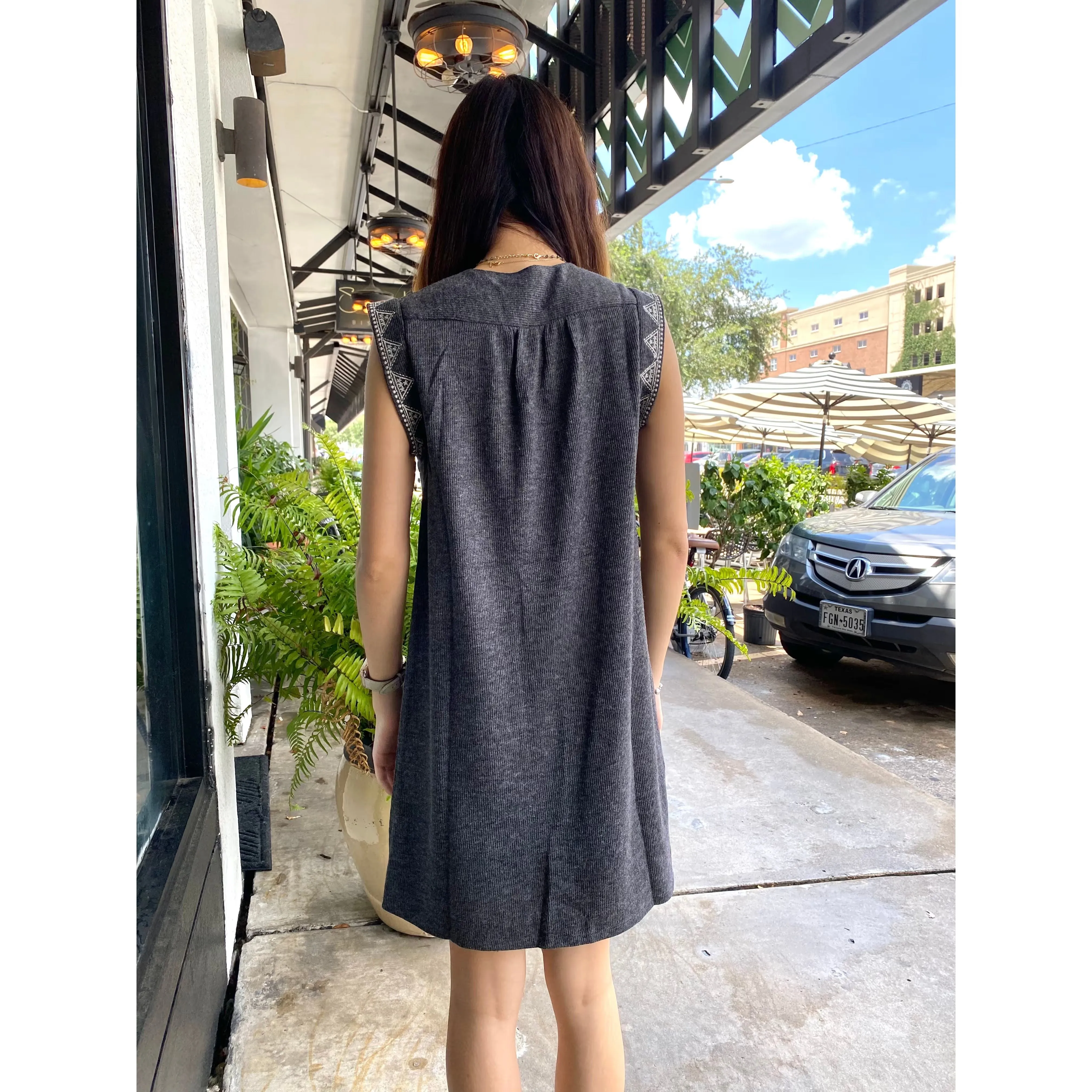 Camila Embroidered Knit  THML Dress-SALE