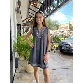 Camila Embroidered Knit  THML Dress-SALE