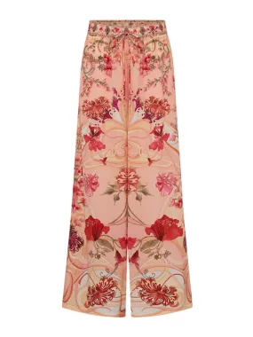 Camilla Straight Leg Pant in Blossoms & Brushstrokes