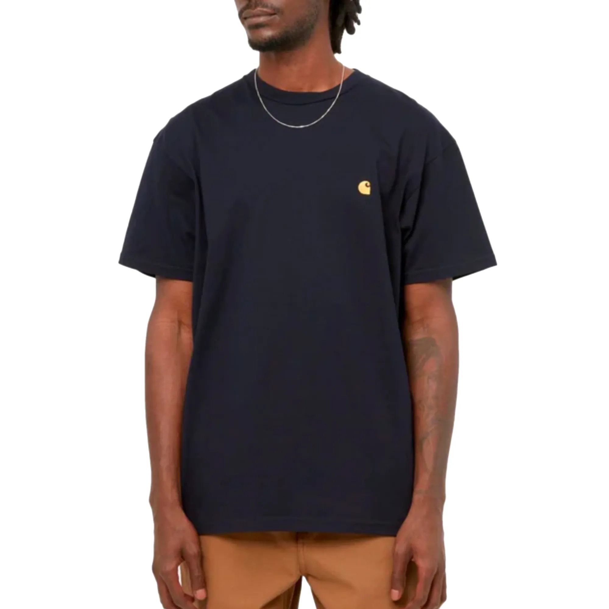 Carhartt WIP Chase Tee Dark Navy/Gold