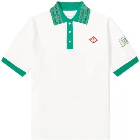 Casablanca Laurel Classic Polo ShirtWhite