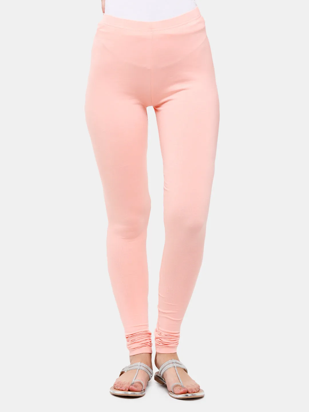 Churidar Leggings-Baby Pink