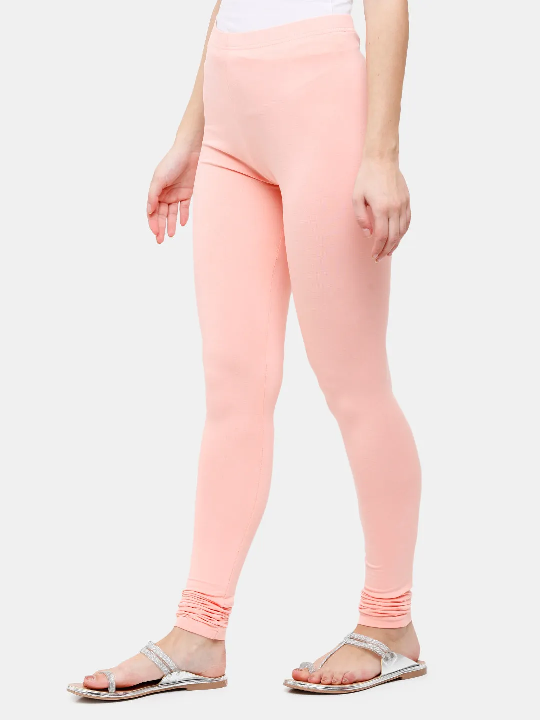 Churidar Leggings-Baby Pink