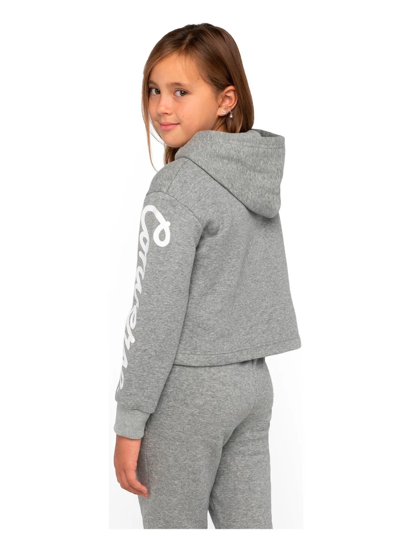 Converse Older Girls Chuck Patch Boxy Hoody - Grey