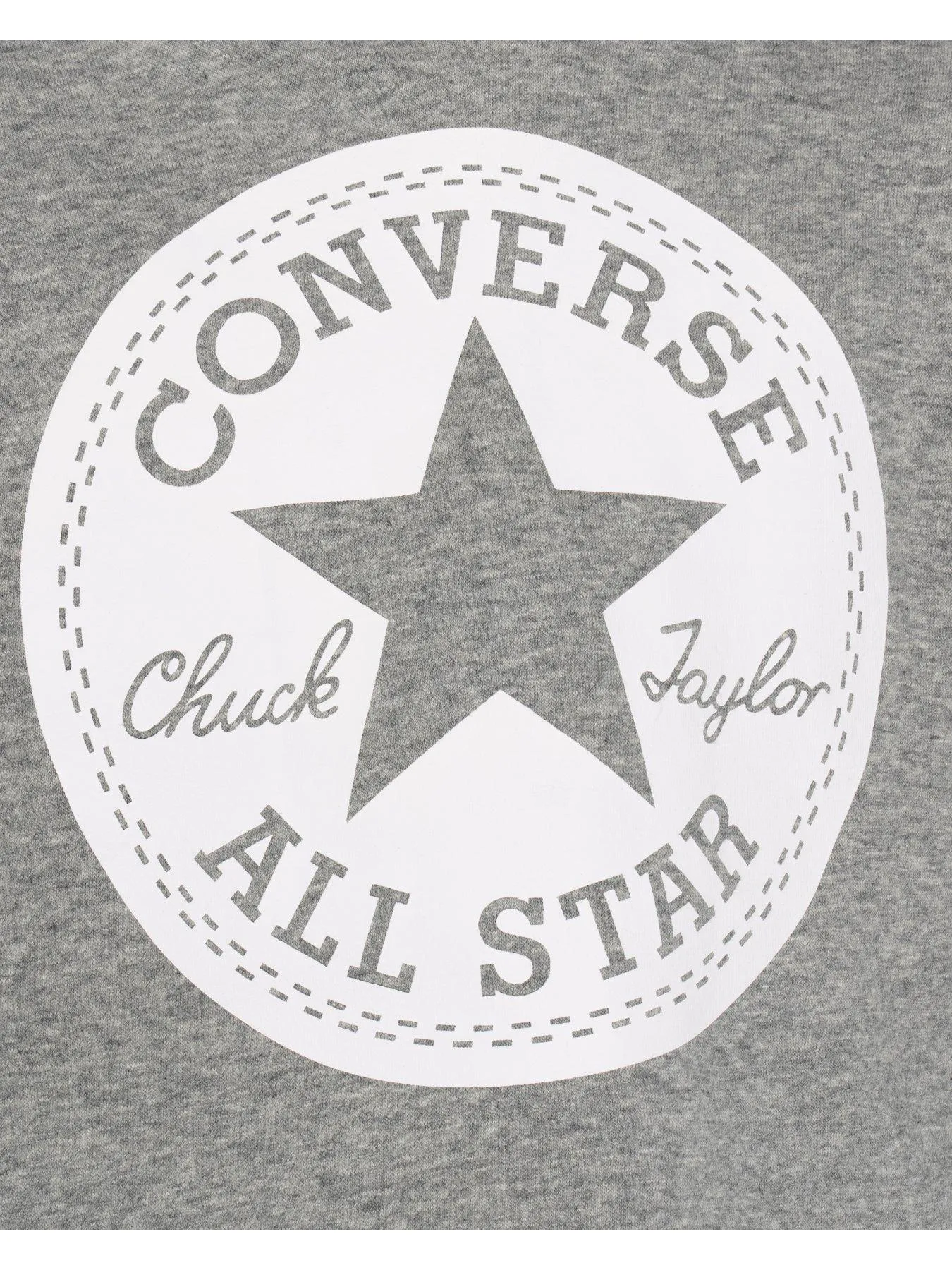 Converse Older Girls Chuck Patch Boxy Hoody - Grey