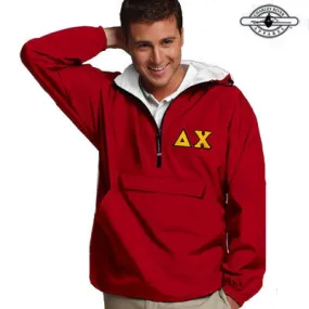 Delta Chi Pullover Jacket - Charles River 9905 - TWILL