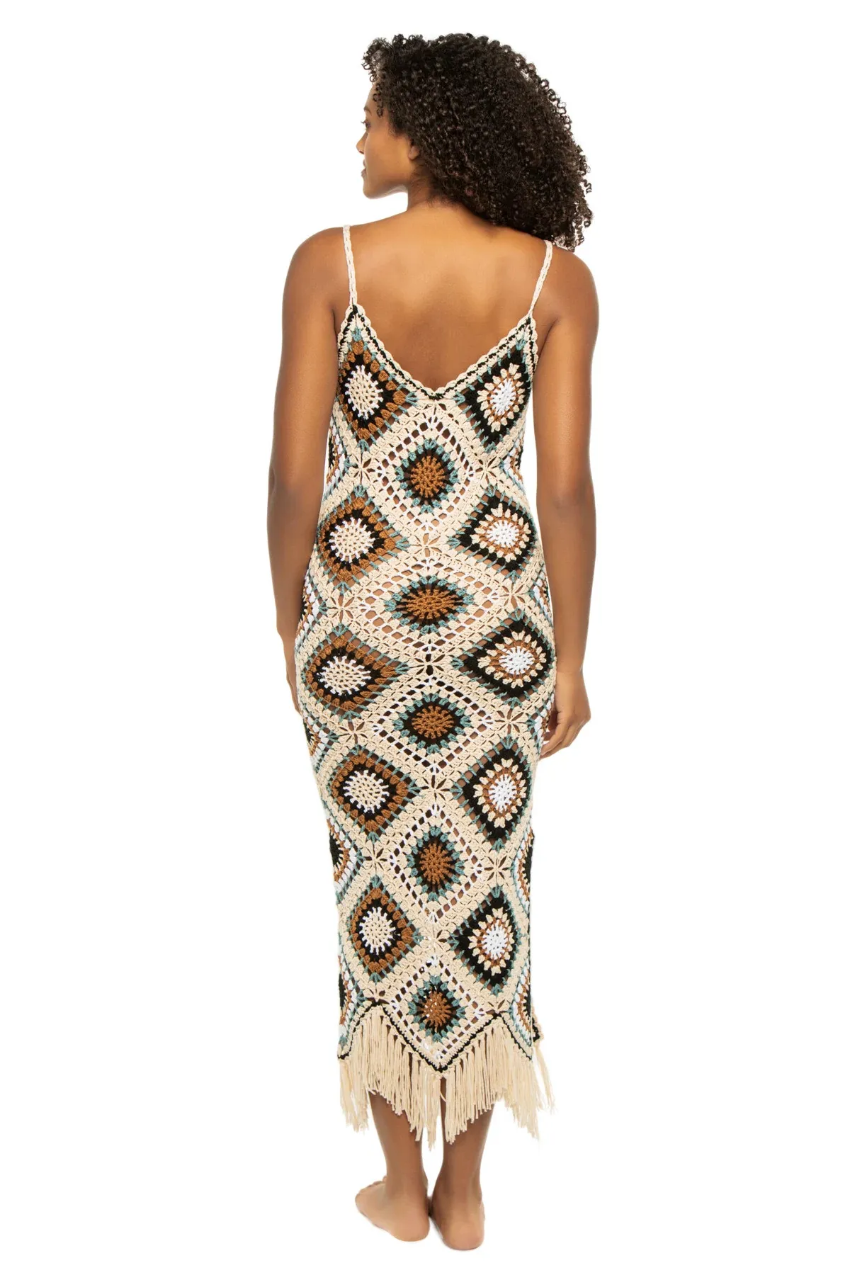 Diamond Crochet Midi Dress