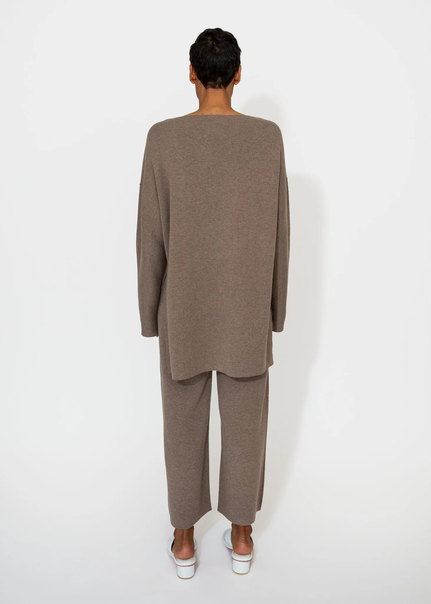 Double Knit Boatneck in Wood