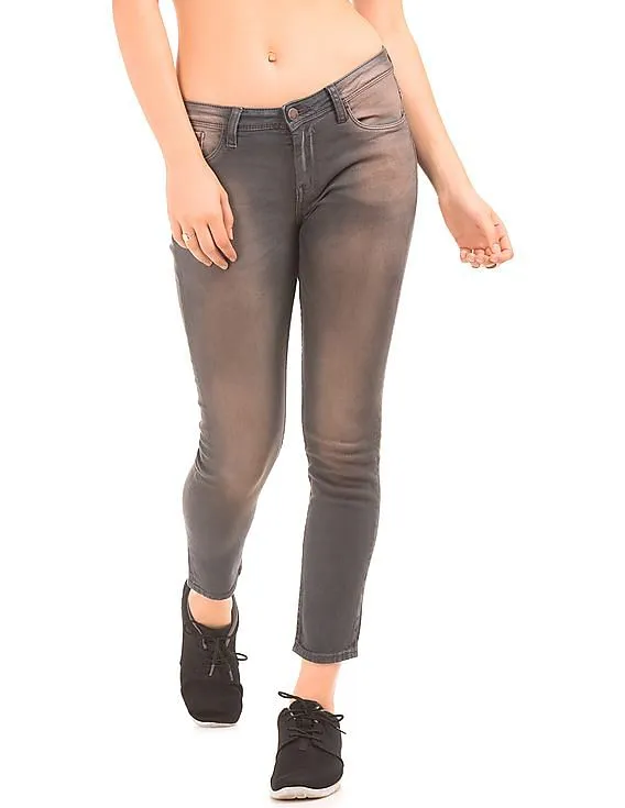 EdHardy Women High-Rise Rust Wash Jeans