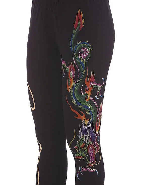 EdHardy Women Printed Embellished Leggings