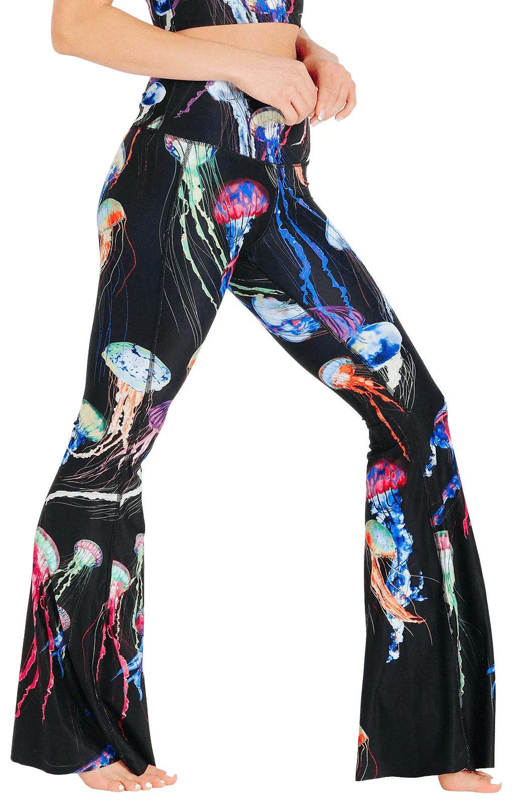 Electric Flow Printed Bell Bottoms