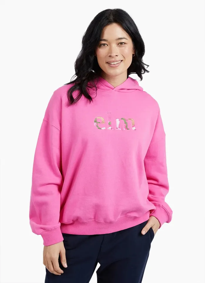 Elm Staple Hoody - Shocking Pink