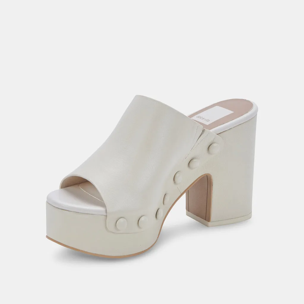 EMOL Heels Ivory Leather | Ivory Leather Chunky Heel Sandals– Dolce Vita 6836976779330