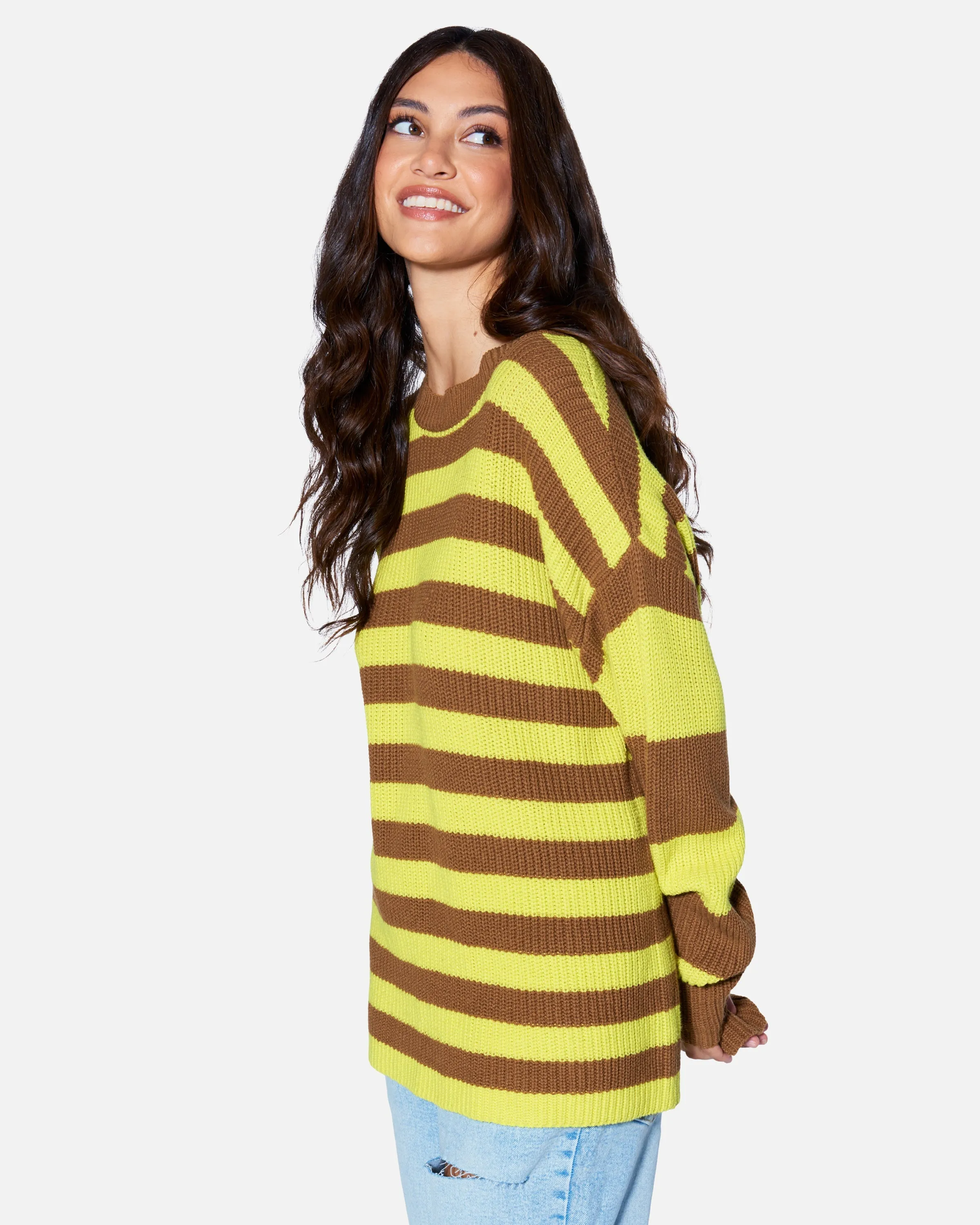 ESSENTIAL SERENA STRIPE SWEATER