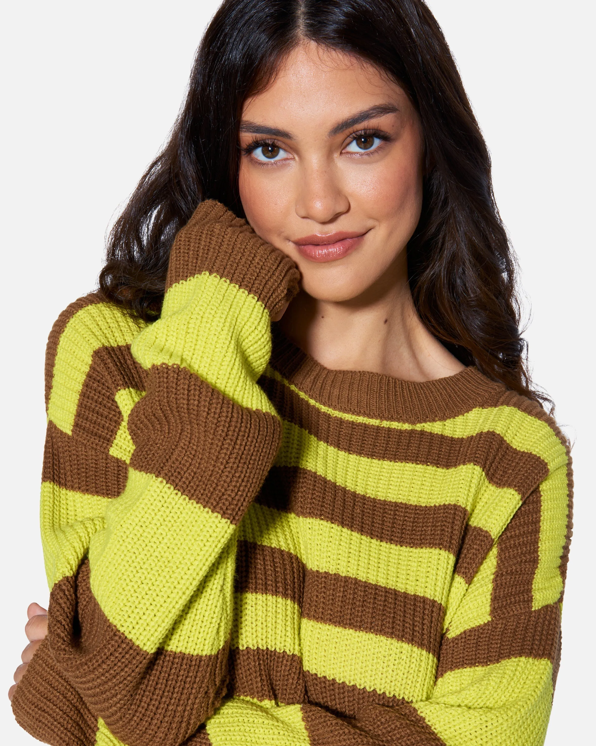 ESSENTIAL SERENA STRIPE SWEATER