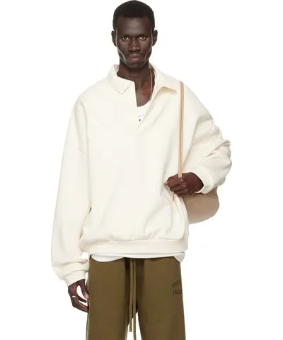 Fear of God Off-White Single-Button Polo