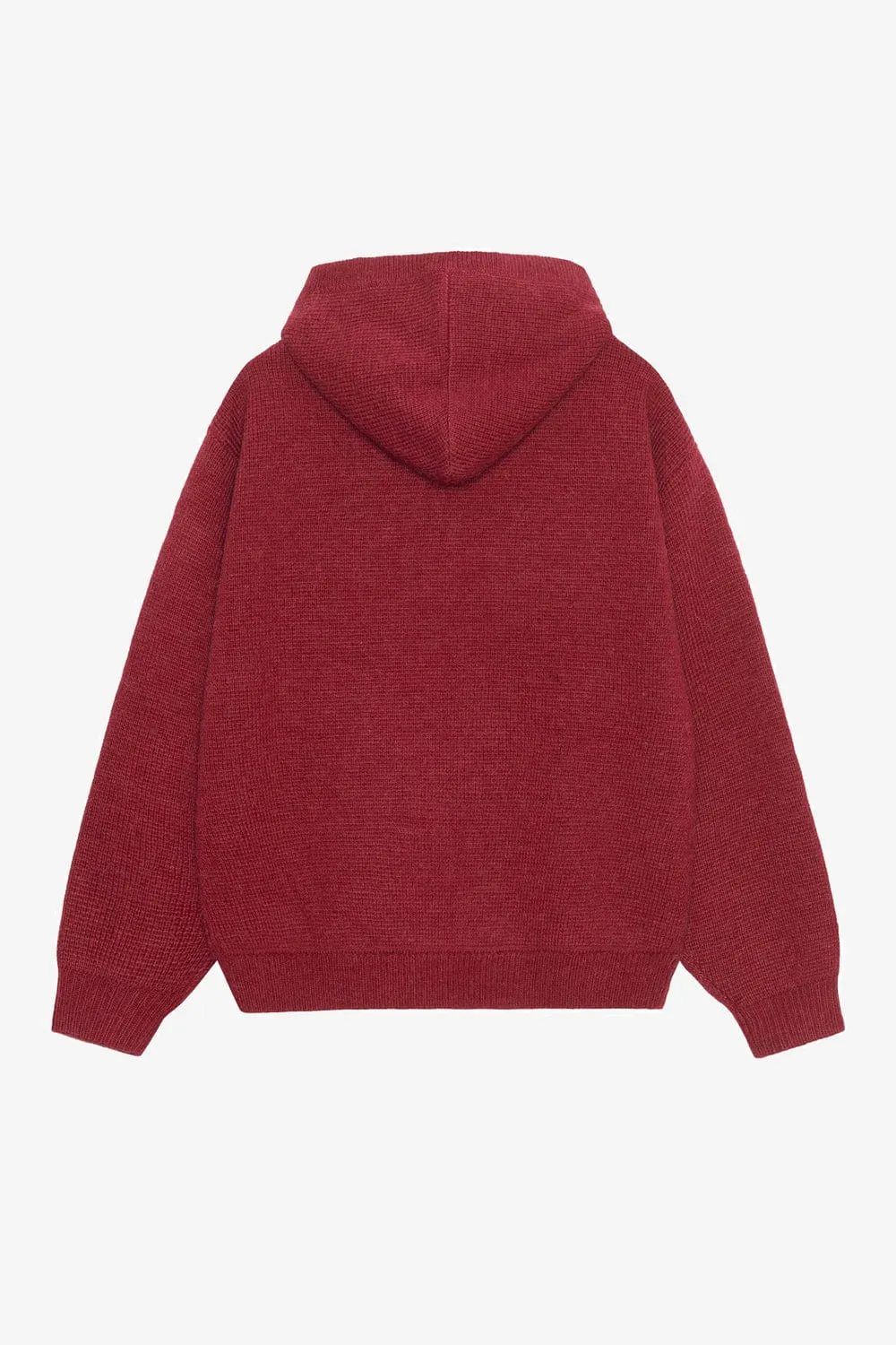 Felt Patch Knit Hood