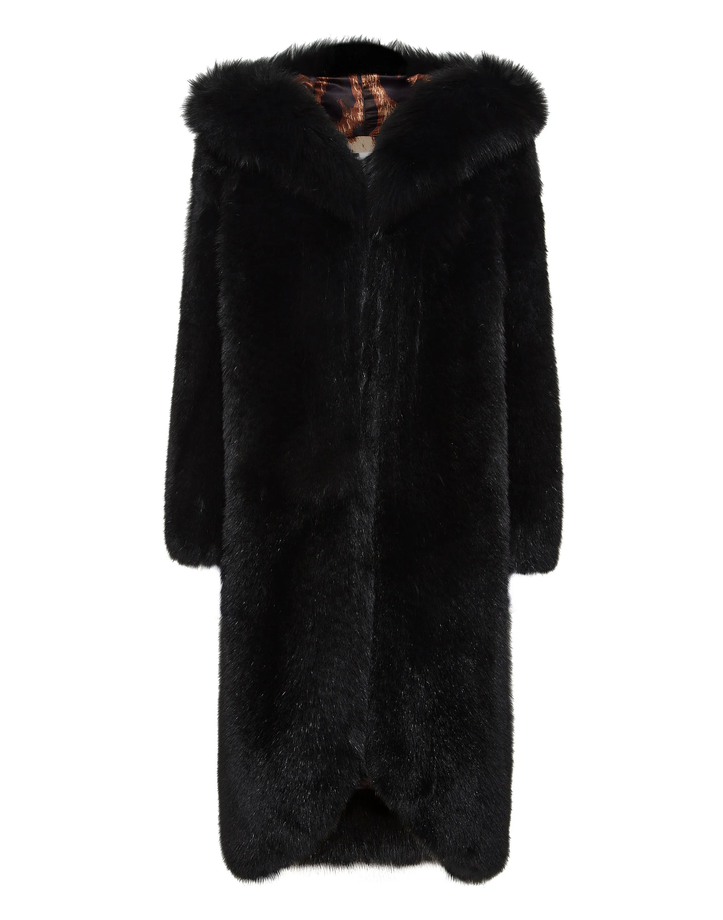 Fox Fur Oversize Coat Long