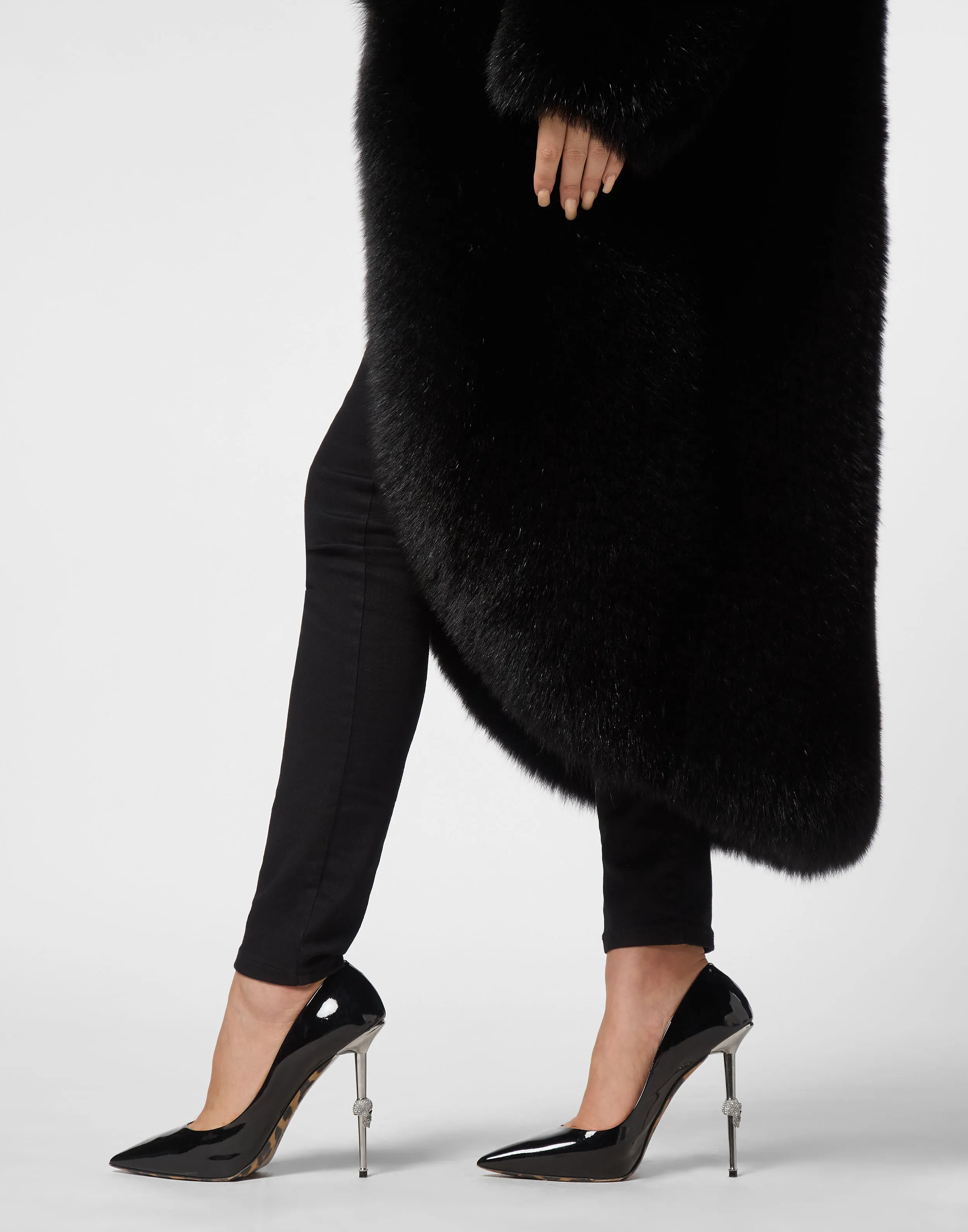 Fox Fur Oversize Coat Long