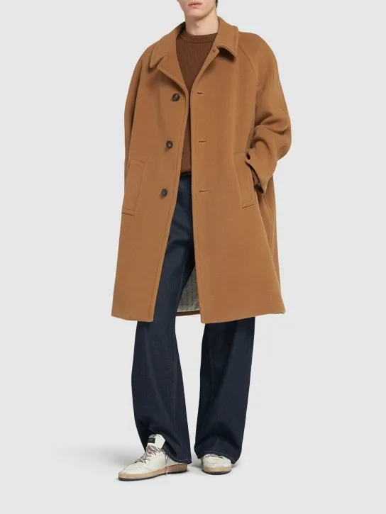 Golden Goose   Journey herringbone virgin wool coat 