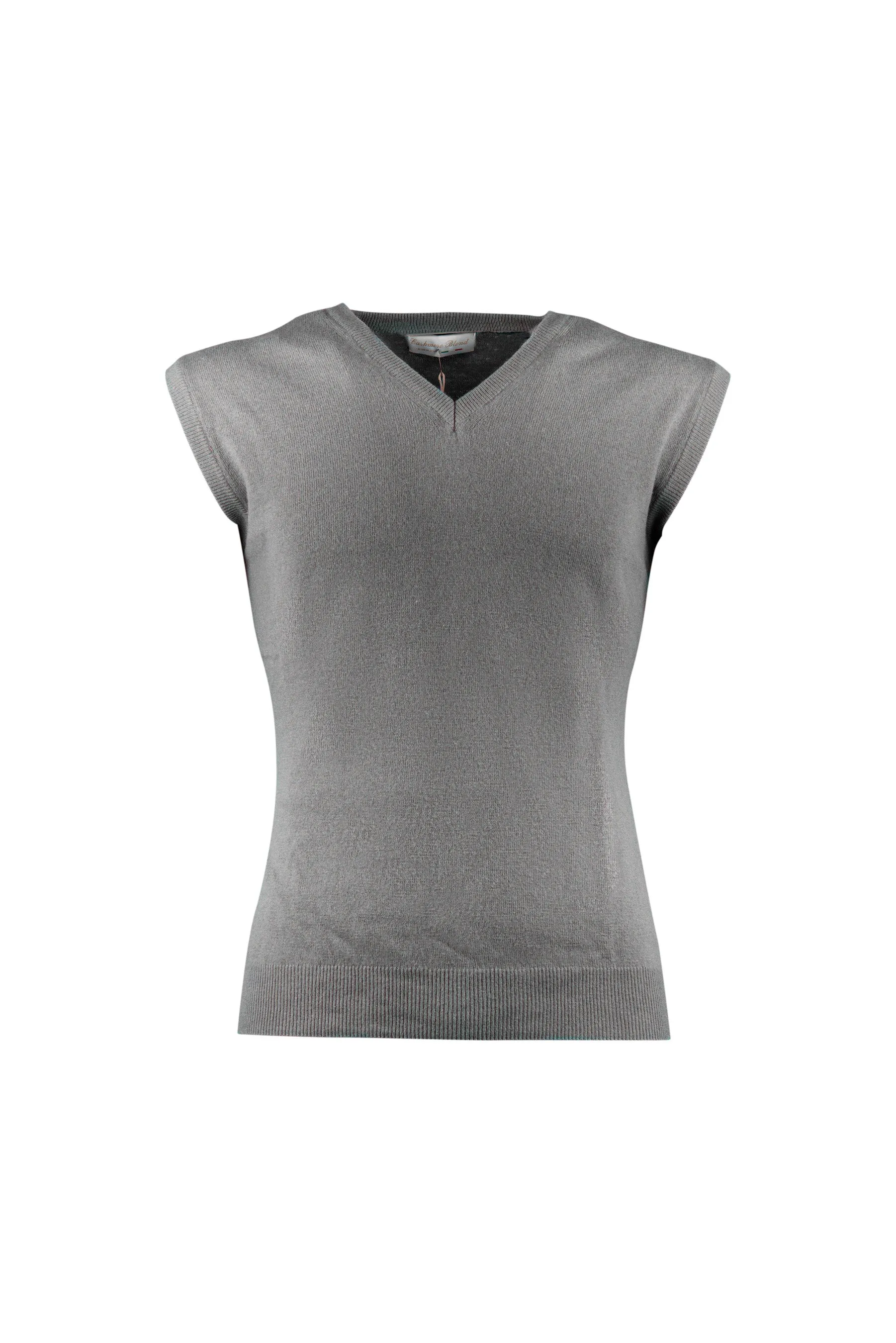 Grey Cashmere Vest